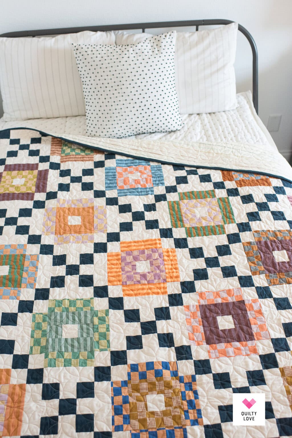 Lucky Links Quilt Pattern - A modern Irish Chain in Fableism Sun ...