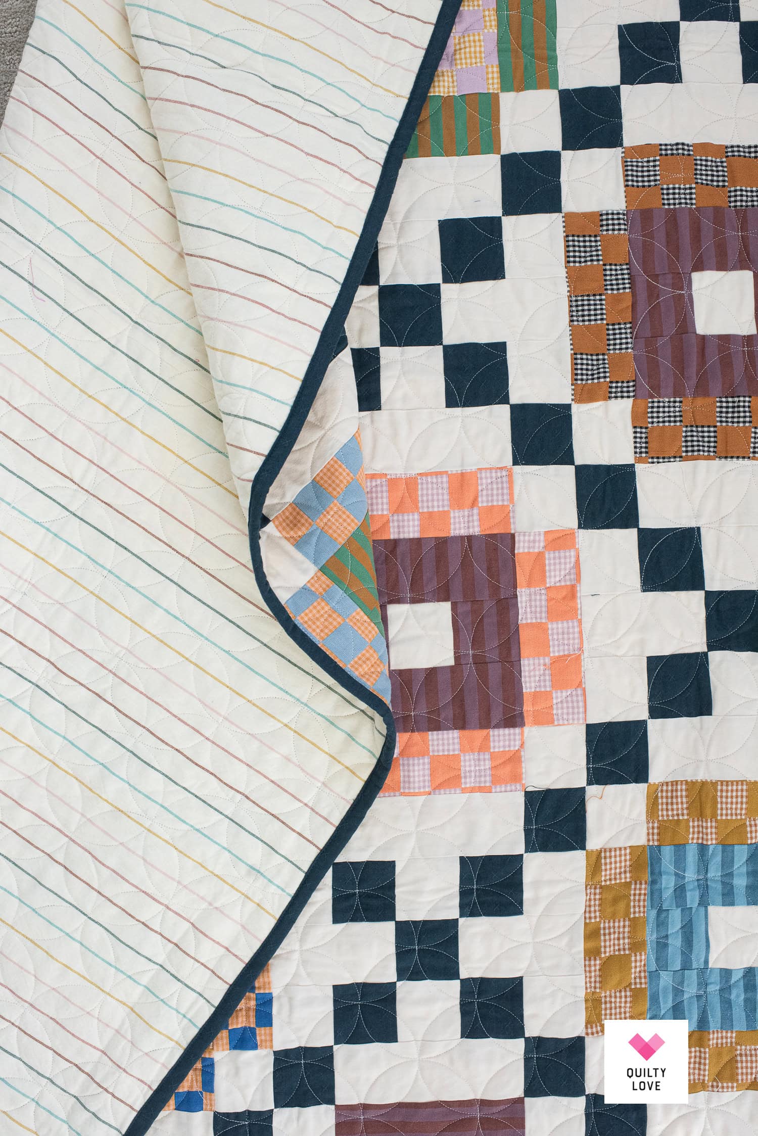 Lucky Links Quilt Pattern - A modern Irish Chain in Fableism Sun ...