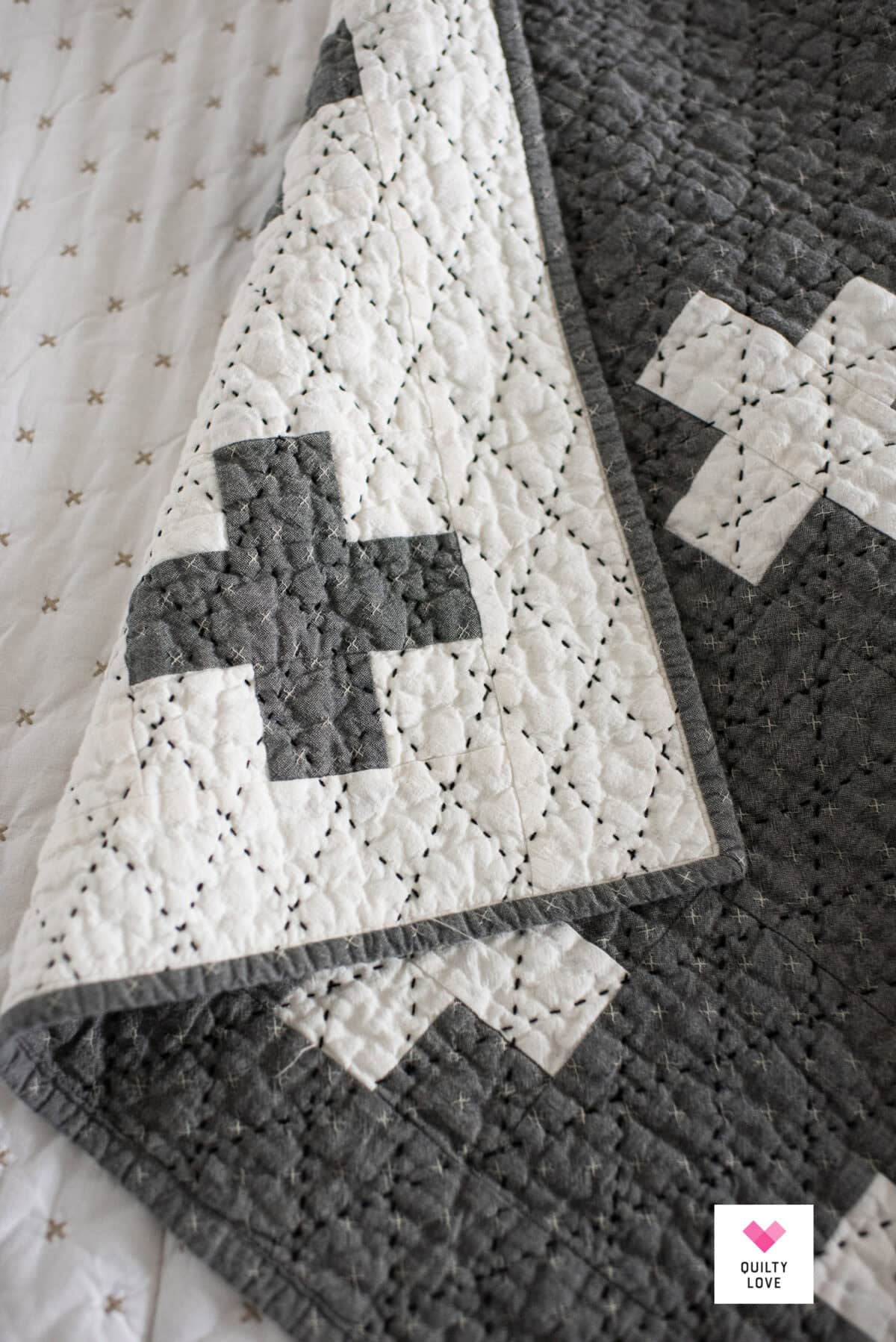 A Hand Quilted Double the Plus Quilt - Quilty Love