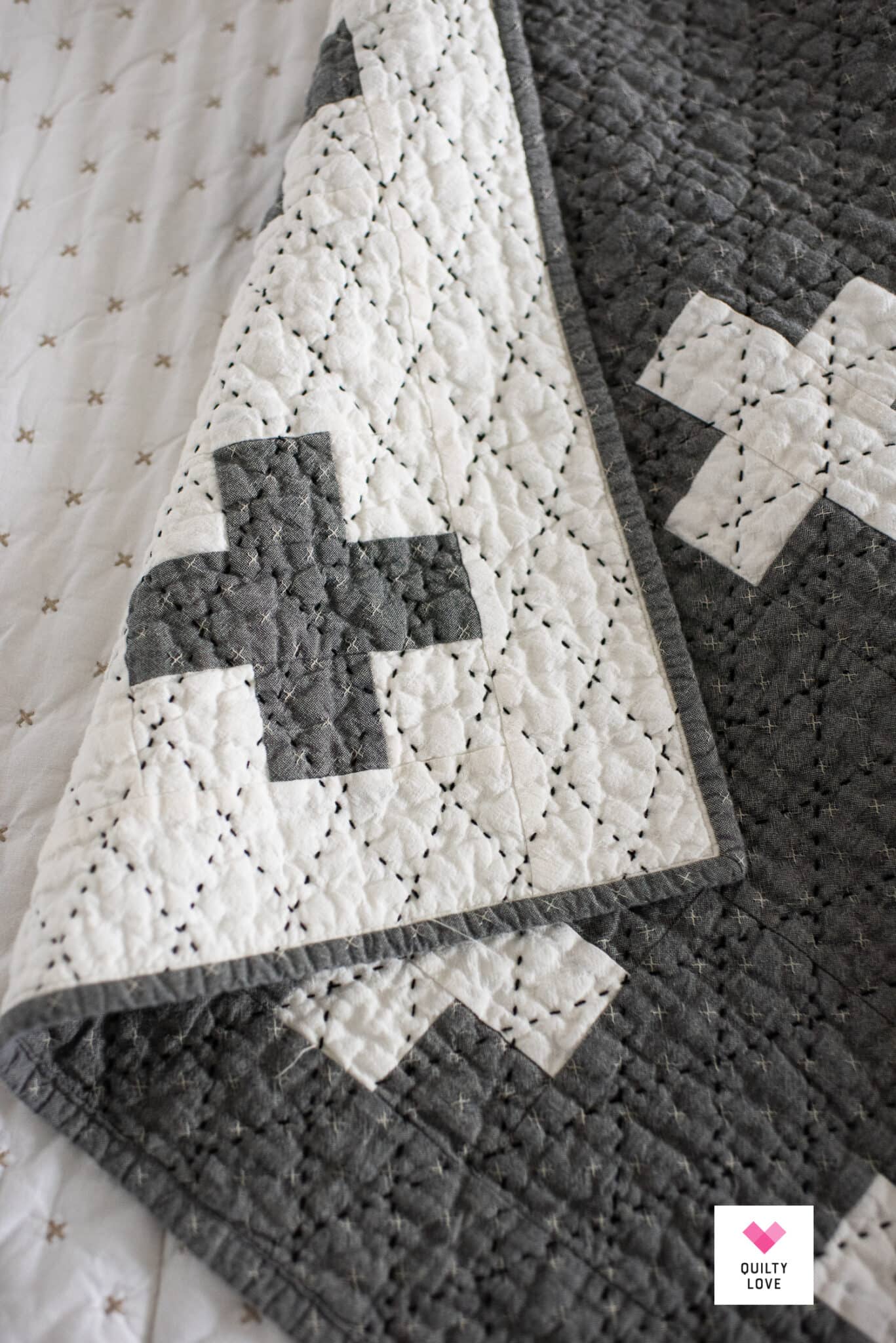 A Hand Quilted Double the Plus Quilt - Quilty Love