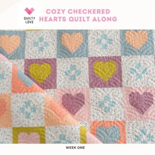 Welcome to Week one of the #cozycheckeredheartsqal. 🤍🤍🤍 This week we are:
⠀⠀⠀⠀⠀⠀⠀⠀⠀
▪️Deciding on a size and design option
▪️Pulling fabrics
▪️Making 9 patch blocks
⠀⠀⠀⠀⠀⠀⠀⠀⠀
The week one newsletter went out this morning.  Be sure to check spam if it’s not in your inbox.  Happy Sewing :)
⠀⠀⠀⠀⠀⠀⠀⠀⠀
#quiltylove #heartquilt #quiltalong